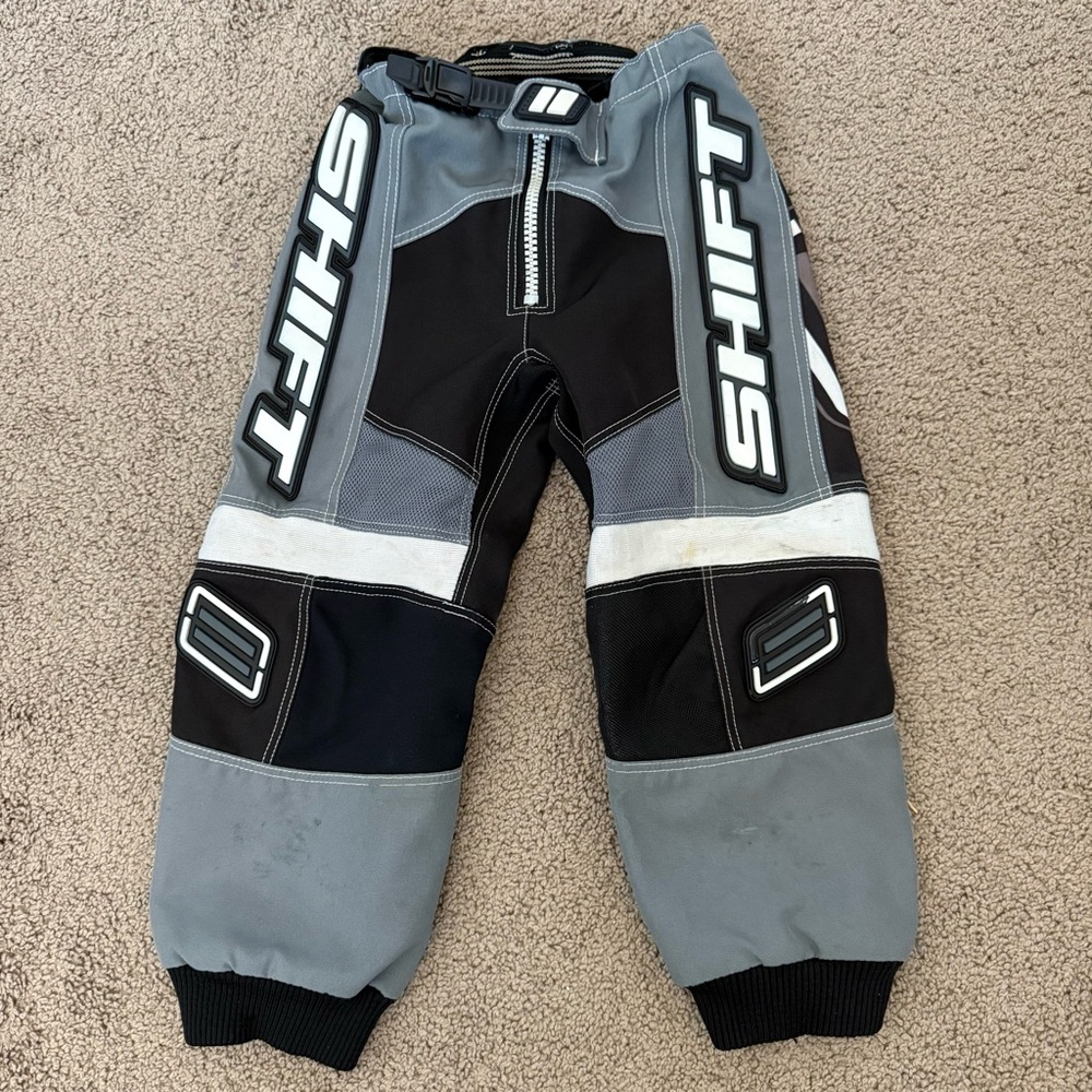 Shift Motocross Racing Pants Advanced Technology Size 6/22 Dirt Bike Black Gray